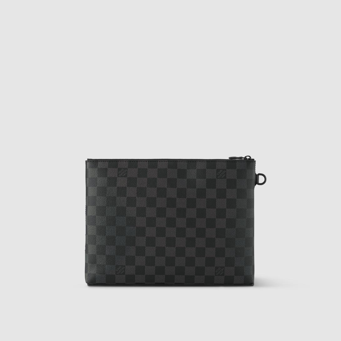 Túi Louis Vuitton Takeoff Pouch Damier Graphite Nam Đen